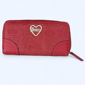 Juicy Couture Embossed Red Wallet